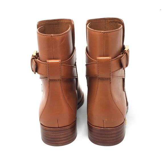 Tory Burch Brooke Ankle Bootie Boots Calf Leather Tan Brown 52660 Size US 7 M - Picture 7 of 10